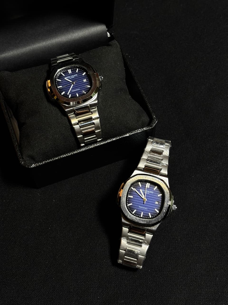 Patek Philippe Nautilus Quartz – Blue Dial Stainless Steel