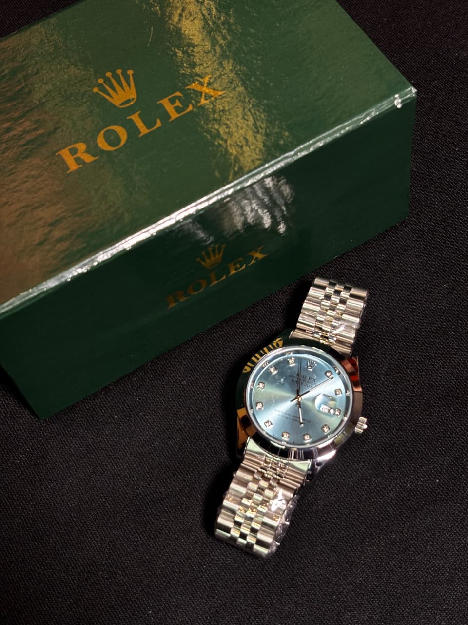 Rolex Datejust style Men's Watch - Silver Tiffon Dial