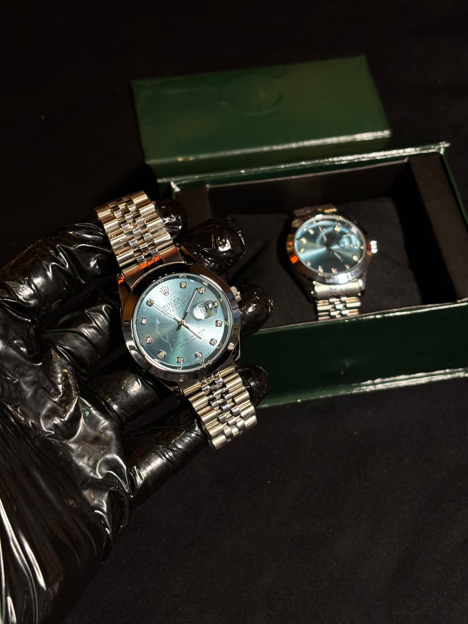 Rolex Datejust style Men's Watch - Silver Tiffon Dial