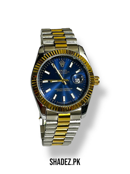 Rolex Datejust Blue Dial Two-Tone Stainless Steel & Gold Men’s Watch