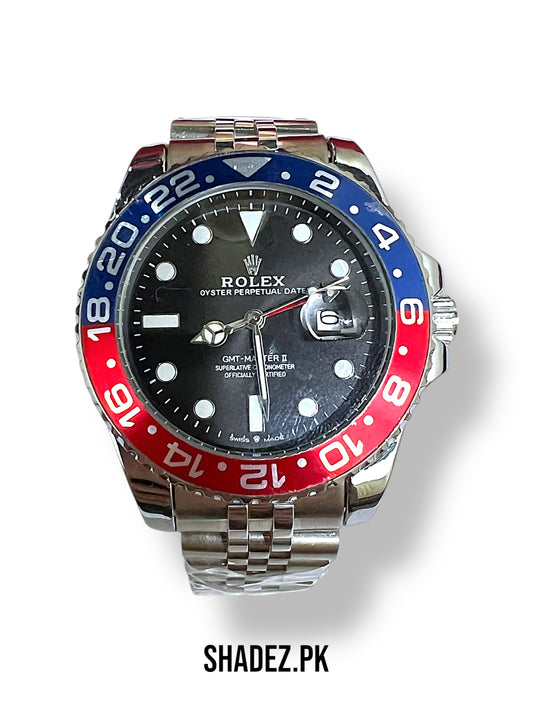 Rolex GMT-Master II Pepsi Bezel Stainless Steel Men’s Watch