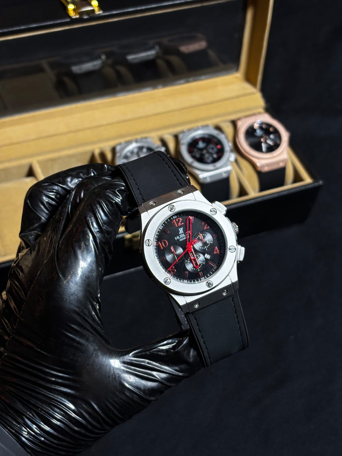 Hublot Classic Fusion Strap Watch - Red Numeric