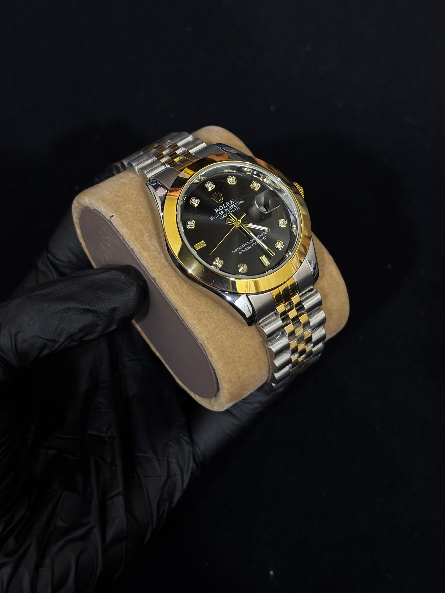 Rolex datejust Stainless steel Men's Watch - Black Dial