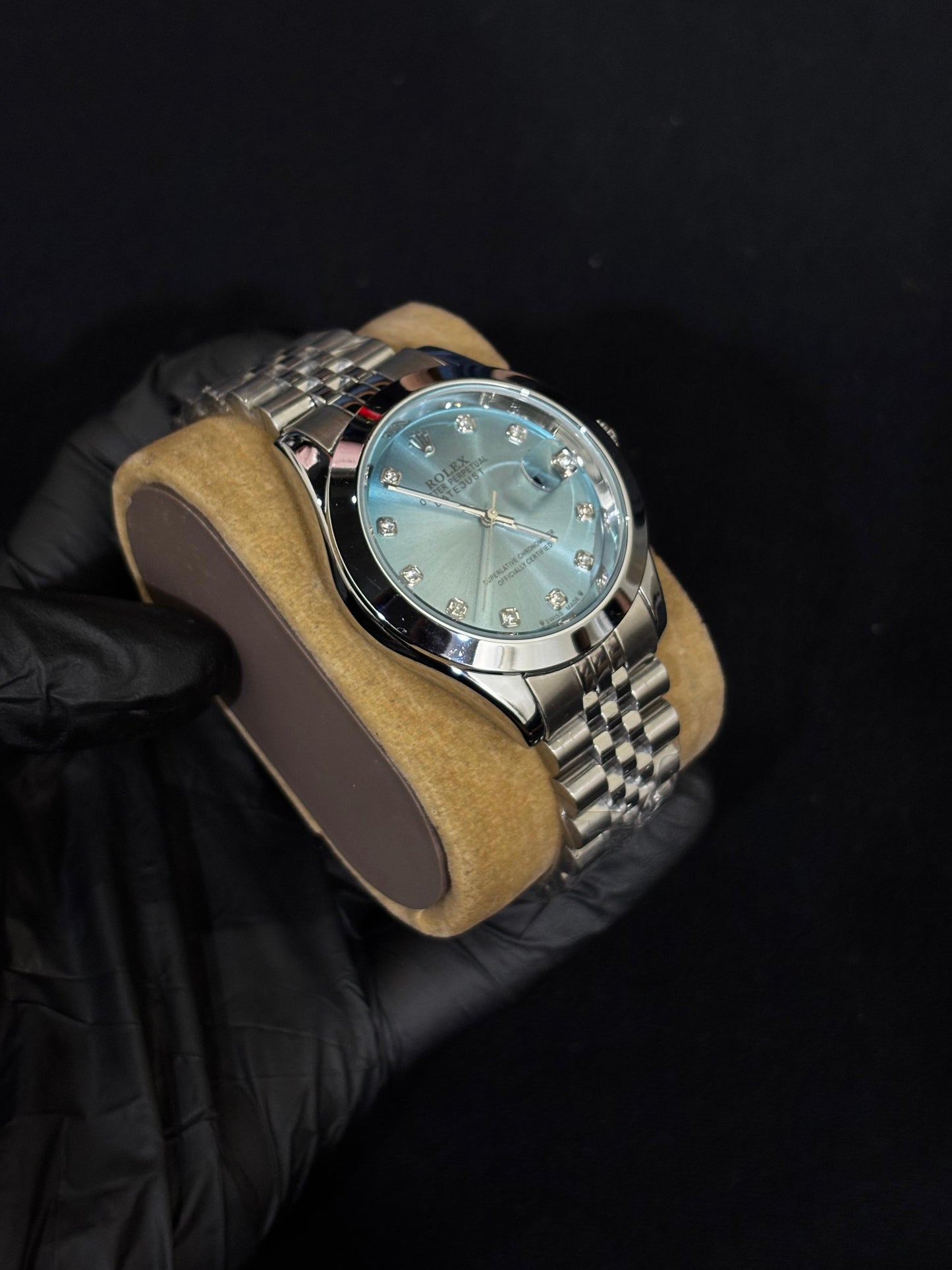 Rolex Datejust style Men's Watch - Silver Tiffon Dial