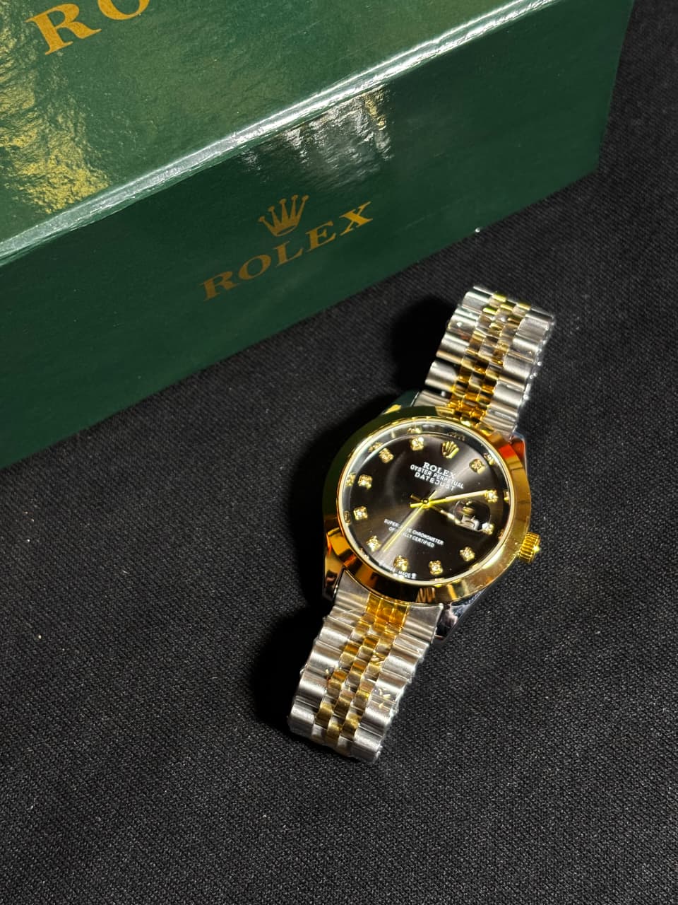 Rolex datejust Stainless steel Men's Watch - Black Dial