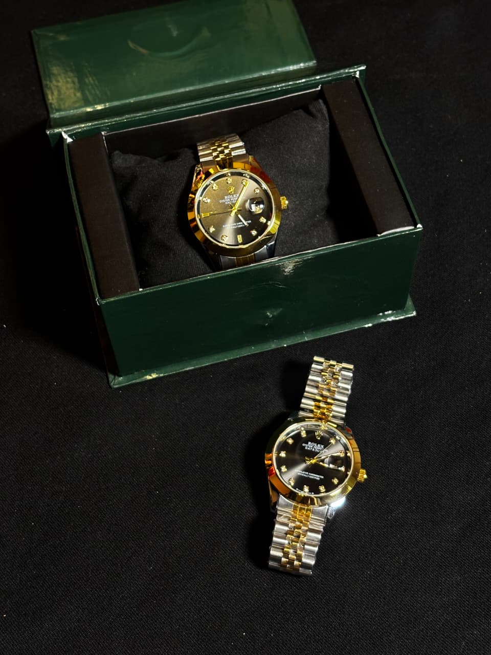 Rolex datejust Stainless steel Men's Watch - Black Dial