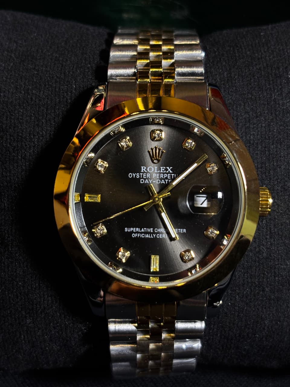 Rolex datejust Stainless steel Men's Watch - Black Dial